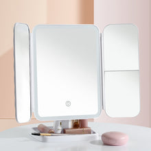 Load image into Gallery viewer, Queenie Vanity Trifold Makeup Mirror with Smart LED Lighting Vista Shops