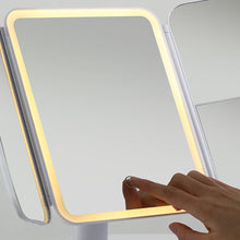Load image into Gallery viewer, Queenie Vanity Trifold Makeup Mirror with Smart LED Lighting Vista Shops