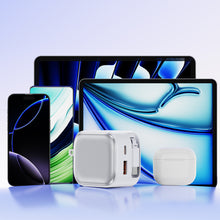 Load image into Gallery viewer, POWER LOOP Ultra-Fast Retractable Wall Charger with Three Charging Ports.