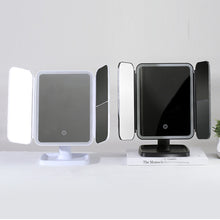 Load image into Gallery viewer, Queenie Vanity Trifold Makeup Mirror with Smart LED Lighting Vista Shops