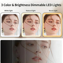 Load image into Gallery viewer, Queenie Vanity Trifold Makeup Mirror with Smart LED Lighting Vista Shops