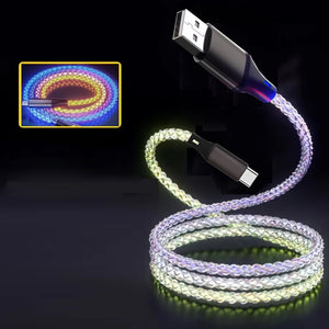 Rainbow Magic Streamer Data Cable Charge Your Phone Super Fast Vista Shops