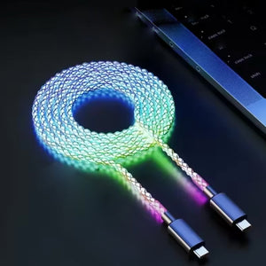 Rainbow Magic Streamer Data Cable Charge Your Phone Super Fast Vista Shops