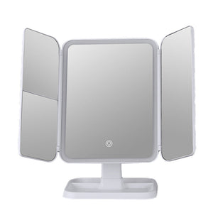 Queenie Vanity Trifold Makeup Mirror with Smart LED Lighting Vista Shops