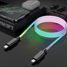 Load image into Gallery viewer, Rainbow Magic Streamer Data Cable Charge Your Phone Super Fast Vista Shops