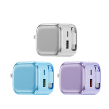 Load image into Gallery viewer, POWER LOOP Ultra-Fast Retractable Wall Charger with Three Charging Ports.