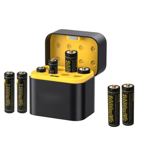 Electra Eco Power House AA And AAA Eight-Slot Rechargeable Batteries