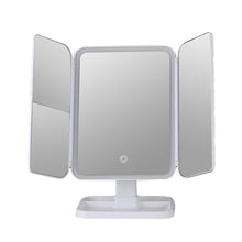 Load image into Gallery viewer, Queenie Vanity Trifold Makeup Mirror with Smart LED Lighting Vista Shops