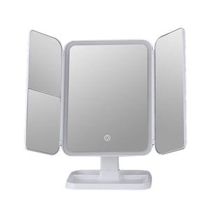Queenie Vanity Trifold Makeup Mirror with Smart LED Lighting Vista Shops