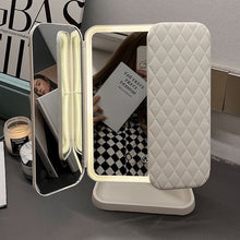 Load image into Gallery viewer, Queenie Vanity Trifold Makeup Mirror with Smart LED Lighting Vista Shops