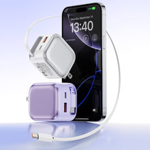 Load image into Gallery viewer, POWER LOOP Ultra-Fast Retractable Wall Charger with Three Charging Ports.