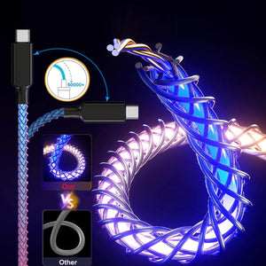 Rainbow Magic Streamer Data Cable Charge Your Phone Super Fast Vista Shops