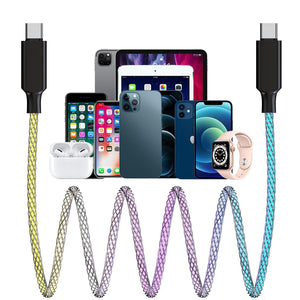 Rainbow Magic Streamer Data Cable Charge Your Phone Super Fast Vista Shops