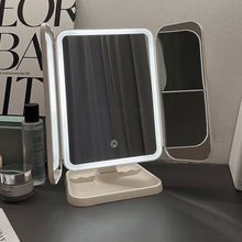 Load image into Gallery viewer, Queenie Vanity Trifold Makeup Mirror with Smart LED Lighting Vista Shops