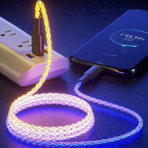 Rainbow Magic Streamer Data Cable Charge Your Phone Super Fast Vista Shops