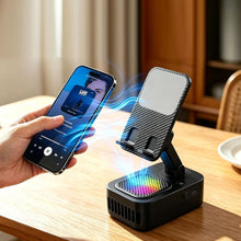 Load image into Gallery viewer, BreezyBeats 3-in-1 Station with Bluetooth Speaker, Mini Fan and Phone Holder