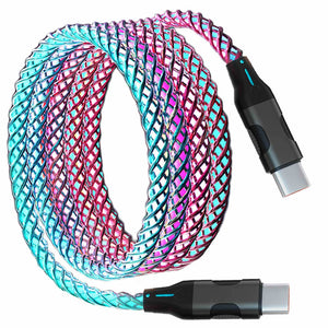 Rainbow Magic Streamer Data Cable Charge Your Phone Super Fast Vista Shops