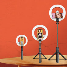 Load image into Gallery viewer, Self Video Portrait Halo Light Stand With Dual LED Light And Bluetooth Remote