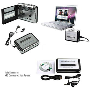2 in 1 Audio Cassette to MP3 Music converter - VistaShops - 2